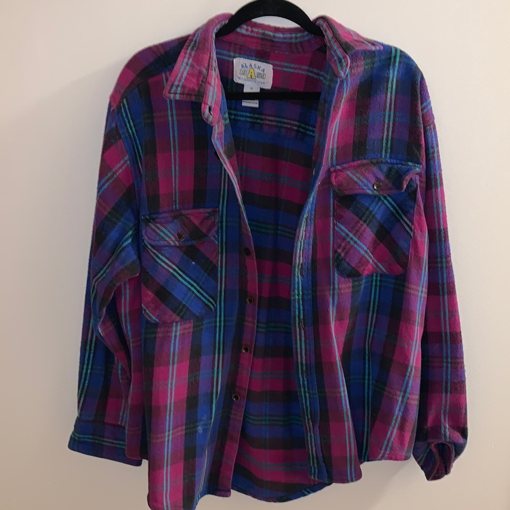 Plaid Flannel Button-Up